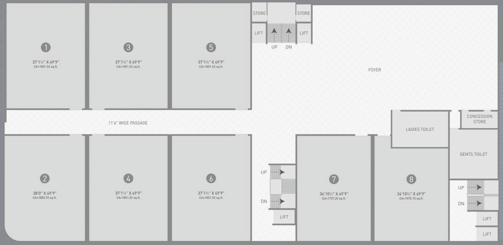 Floor Plan of Samprati Exxoniic in Jahangirpura, Surat - Image 356240