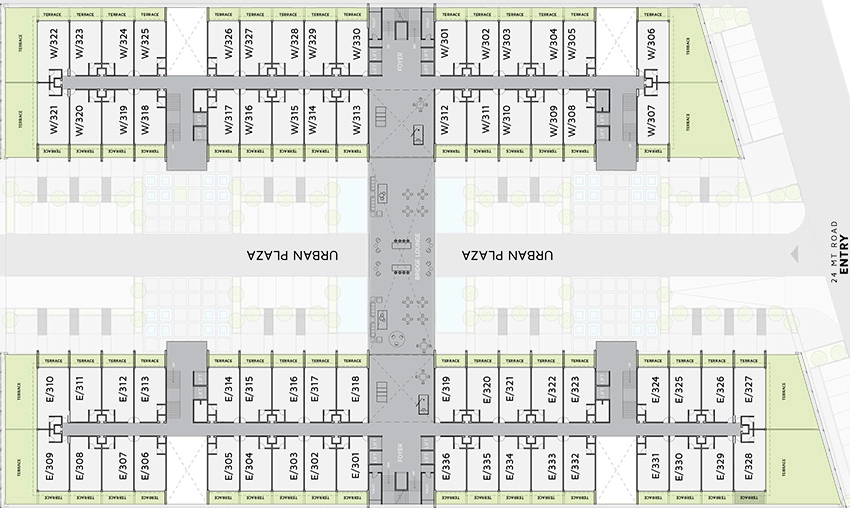 Floor Plan of Siddhraj Z2 in Kudasan, Gandhinagar - Image 341730