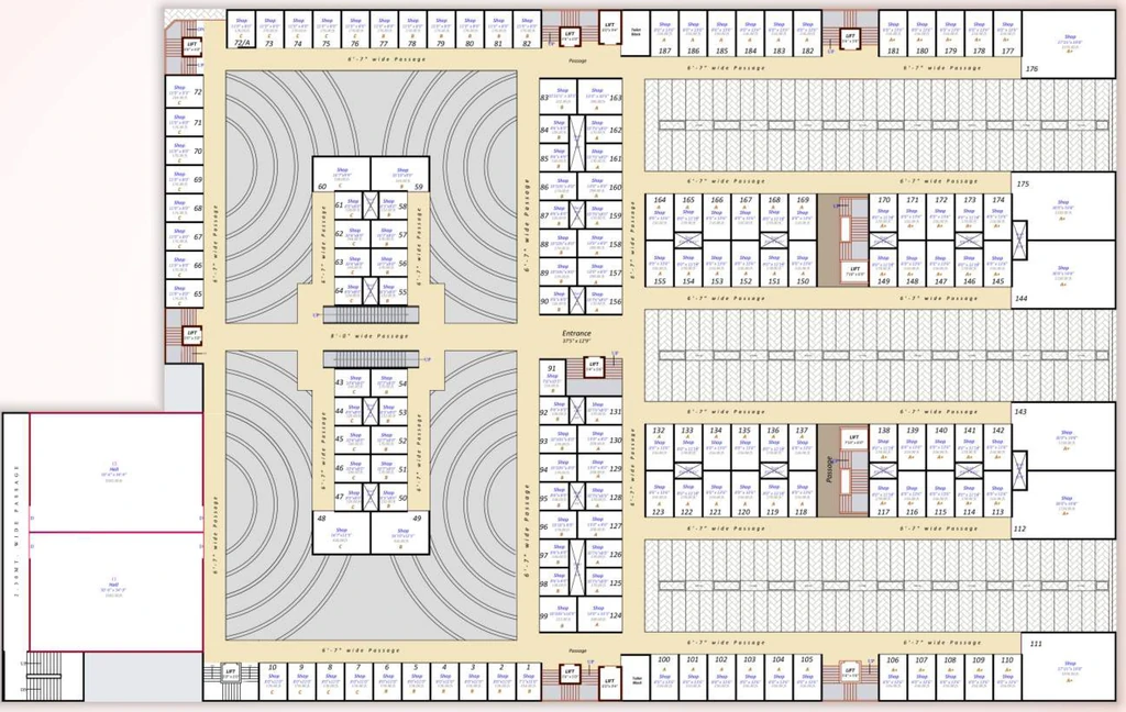 Floor Plan of Gruham Icon in Amroli, Surat - Image 356143