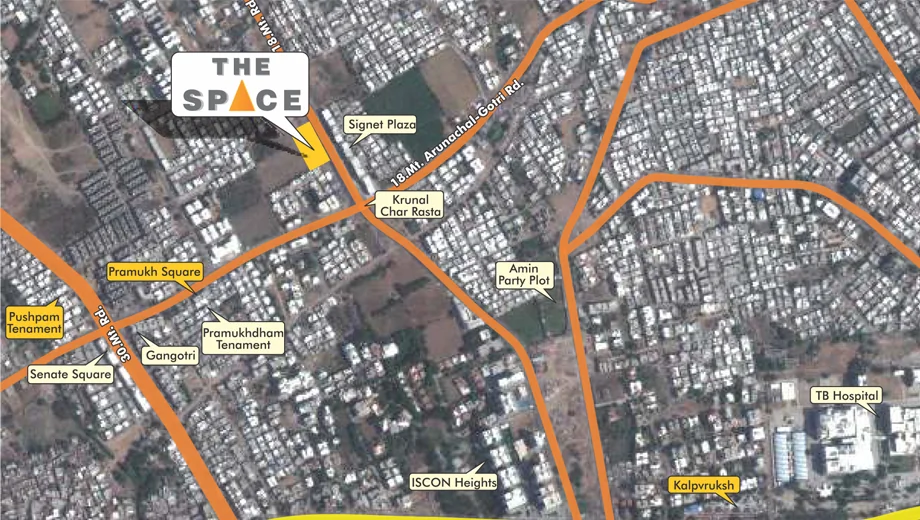 Location of The Space in Gotri, Vadodara - Image 363189