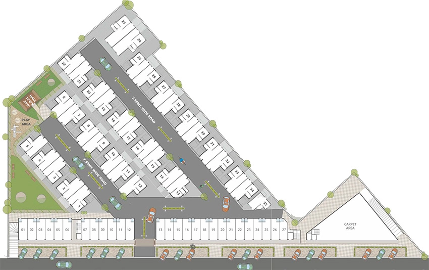Master Plan of Kanha Nirmal in Tarsali, Vadodara - Image 355741