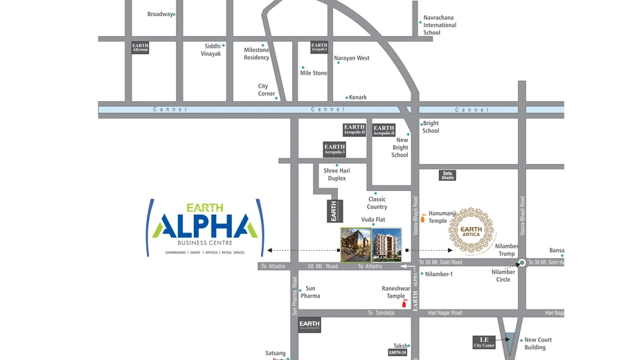 Location of Earth Alpha in Bhayli, Vadodara - Image 362794