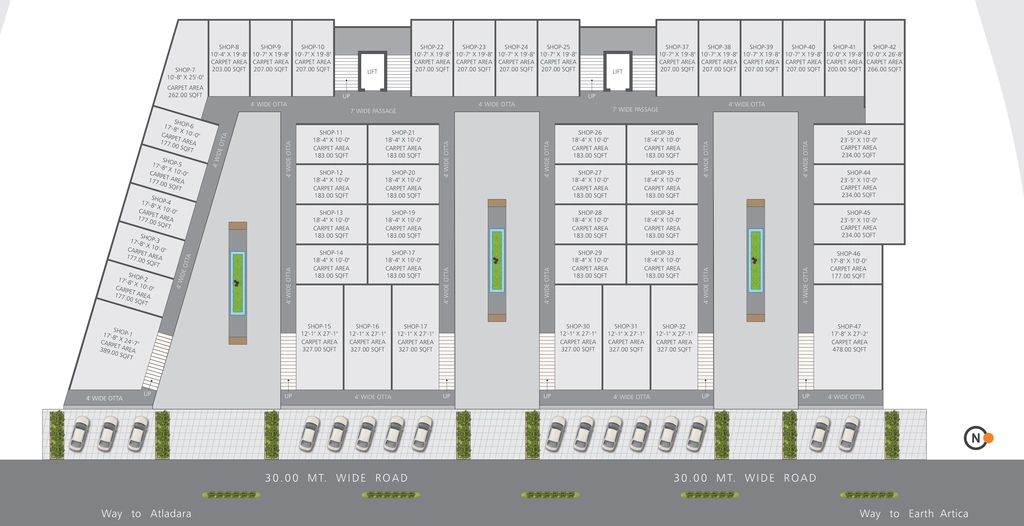 Master Plan of Earth Alpha in Bhayli, Vadodara - Image 362791