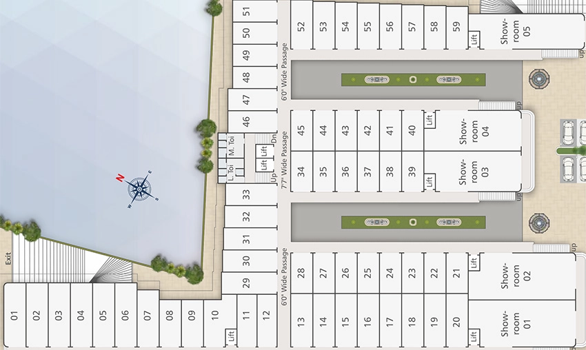 Floor Plan of Nyalkaran Shree Siddheshwar Hallmark in Ajwa Road, Vadodara - Image 356844