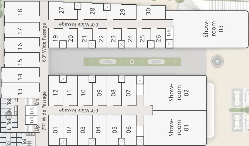 Floor Plan of Nyalkaran Shree Siddheshwar Hallmark in Ajwa Road, Vadodara - Image 356843