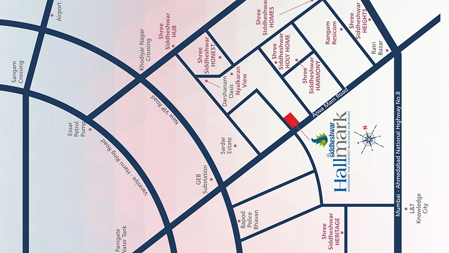 Location of Nyalkaran Shree Siddheshwar Hallmark in Ajwa Road, Vadodara - Image 356840