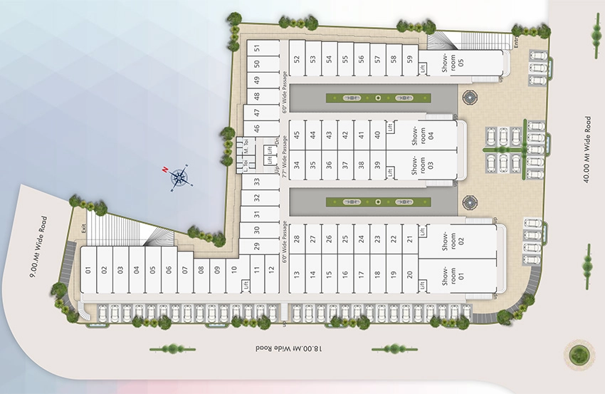 Master Plan of Nyalkaran Shree Siddheshwar Hallmark in Ajwa Road, Vadodara - Image 356841