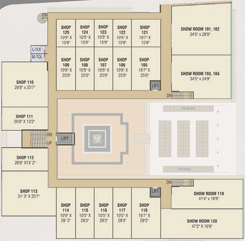 Floor Plan of Vihav Ensign in Gotri, Vadodara - Image 357018