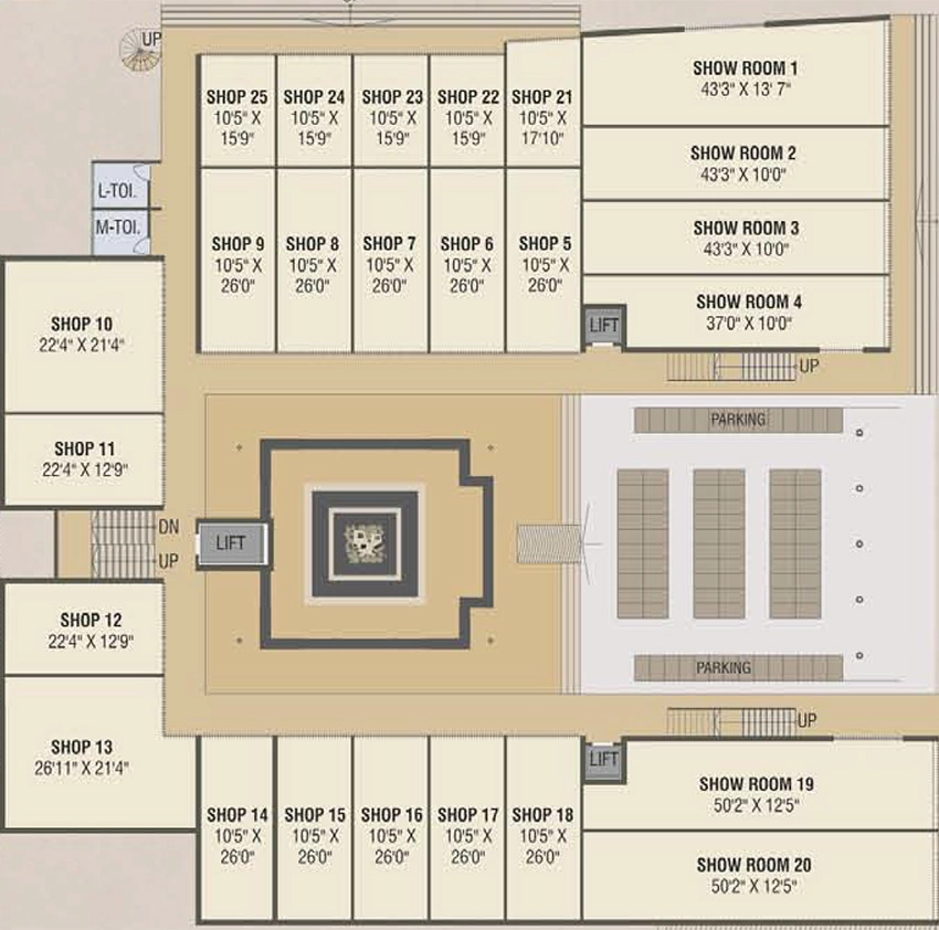 Floor Plan of Vihav Ensign in Gotri, Vadodara - Image 357019