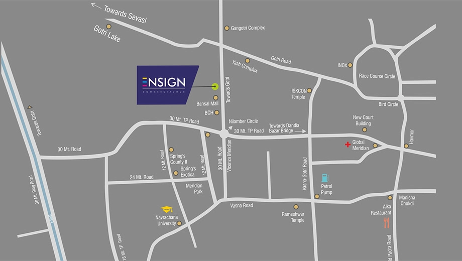 Location of Vihav Ensign in Gotri, Vadodara - Image 357016
