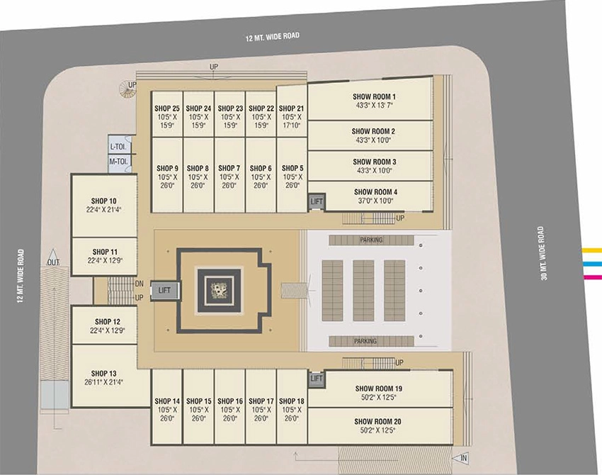 Master Plan of Vihav Ensign in Gotri, Vadodara - Image 357017