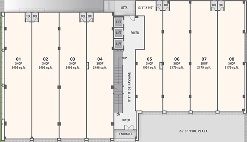 Floor Plan of R Sheladia Patron in Bodakdev, Ahmedabad - Image 316036