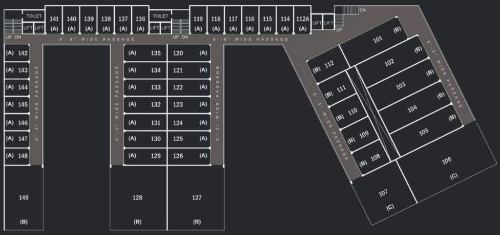 Floor Plan of Soham Time Square in Pal, Surat - Image 359893