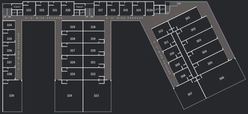 Floor Plan of Soham Time Square in Pal, Surat - Image 359892