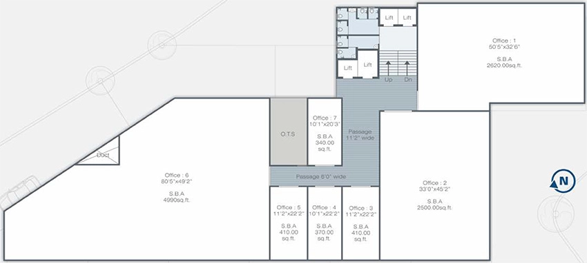 Floor Plan of Signet The Business Hub in Mujmahuda, Vadodara - Image 356974