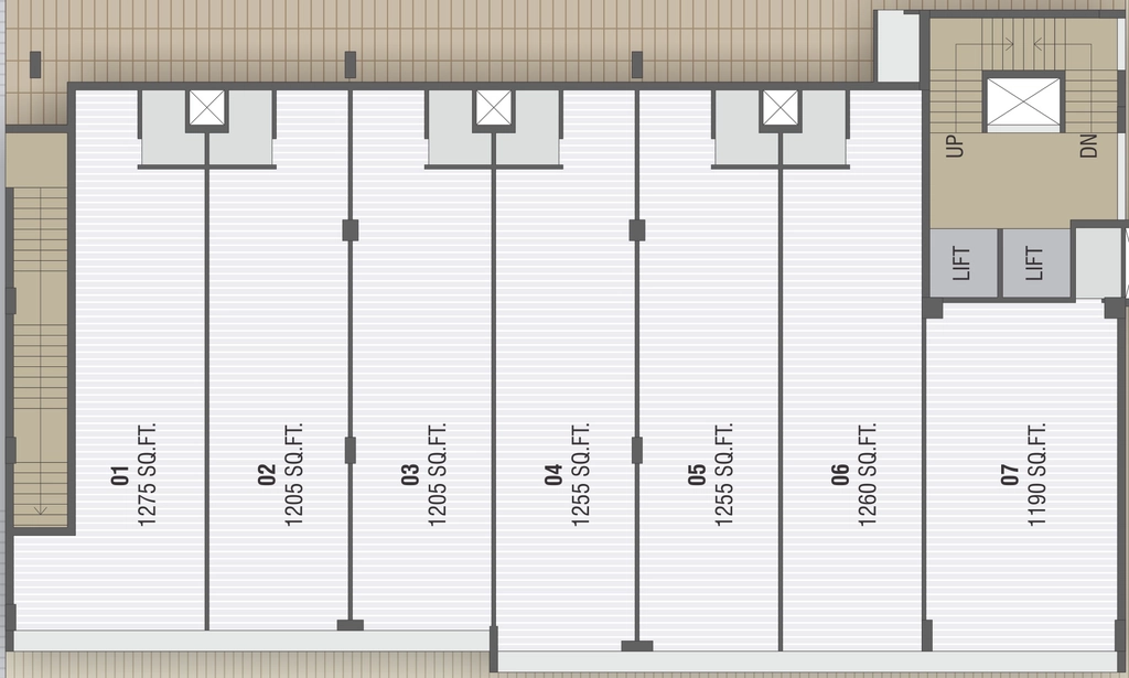 Floor Plan of Krish Santorini Square in Satellite, Ahmedabad - Image 315628
