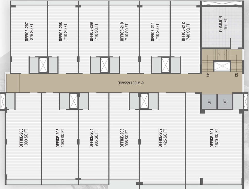 Floor Plan of Krish Santorini Square in Satellite, Ahmedabad - Image 315630