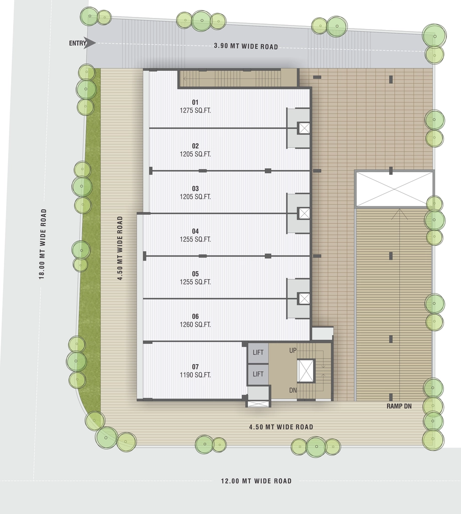 Master Plan of Krish Santorini Square in Satellite, Ahmedabad - Image 315626