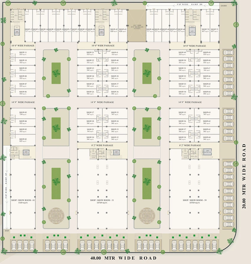 Master Plan of Golden Arcade in Sector 25, Gandhinagar - Image 328488
