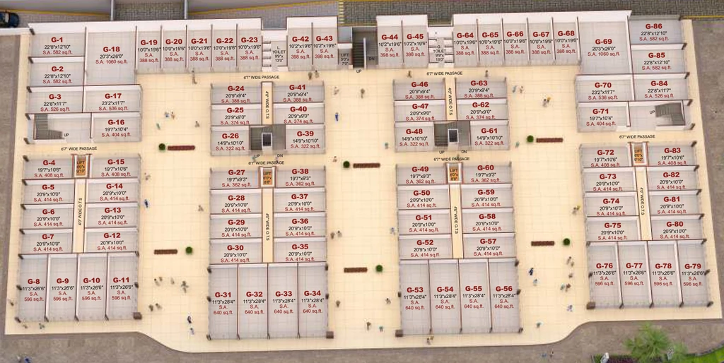 Floor Plan of Happy Hallmark Shoppers in Vesu, Surat - Image 357621
