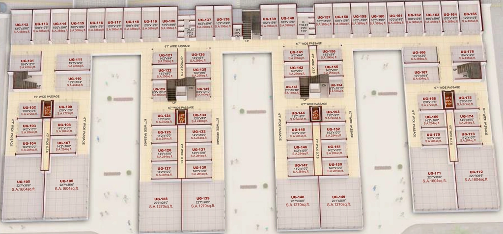 Floor Plan of Happy Hallmark Shoppers in Vesu, Surat - Image 357622