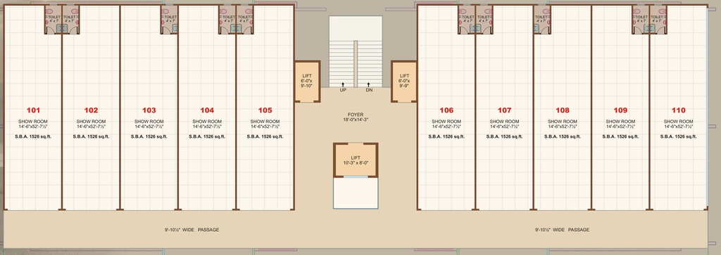 Floor Plan of Happy Luxuria Trade Hub in Piplod, Surat - Image 357635