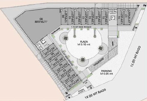 Master Plan of Galaxy Arcade in Nava Naroda, Ahmedabad - Image 359034