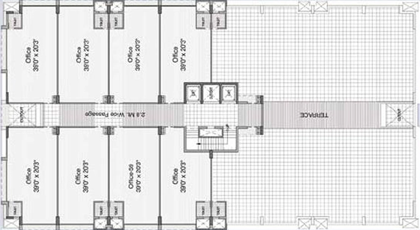 Floor Plan of Galaxy Business Park in Nikol, Ahmedabad - Image 323449