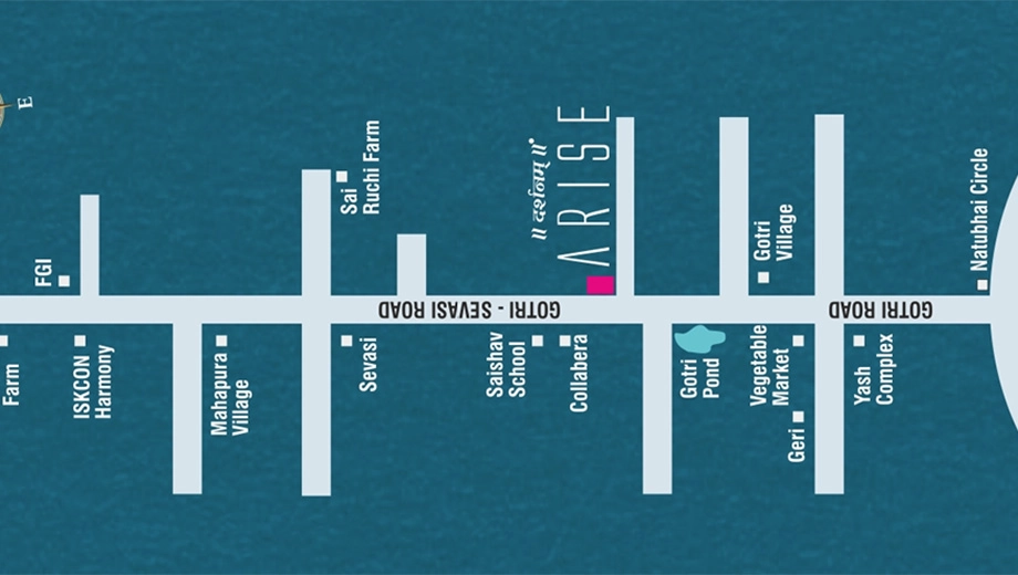 Location of Darshanam Arise in Gotri, Vadodara - Image 355158