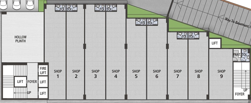 Floor Plan of Triveni Sungrace Arcade in Chandkheda, Ahmedabad - Image 320427
