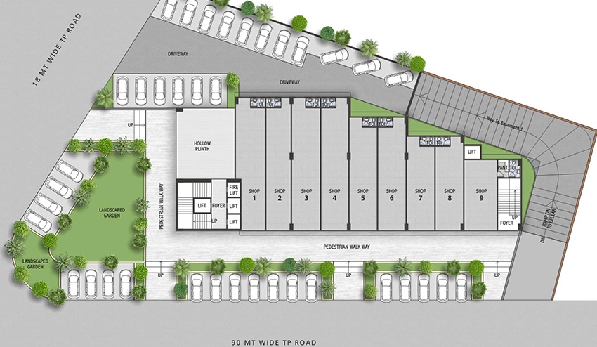 Master Plan of Triveni Sungrace Arcade in Chandkheda, Ahmedabad - Image 320424