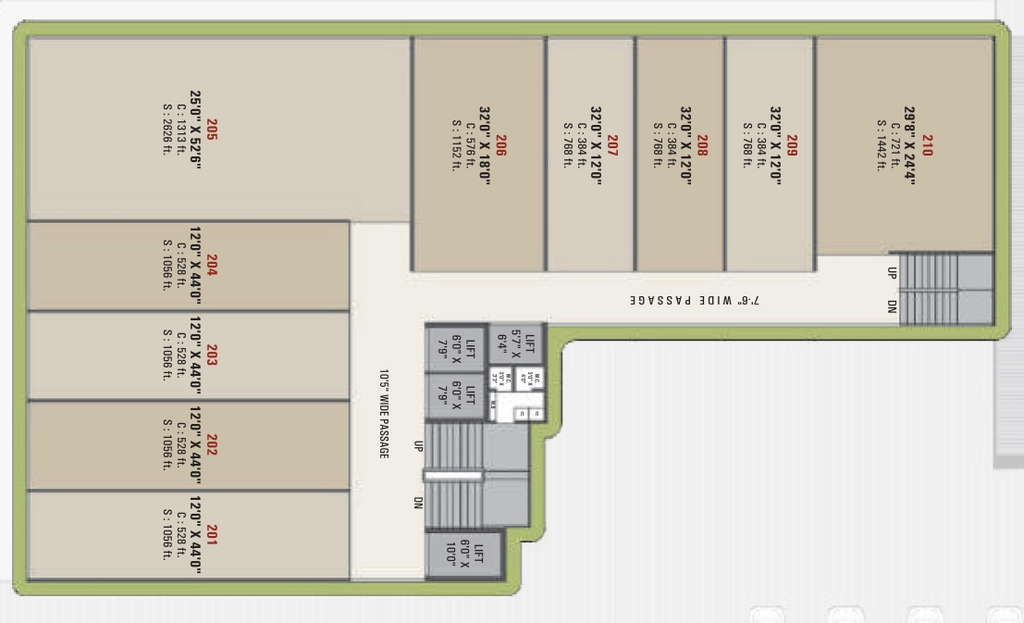 Floor Plan of Hare Vedant Square in Katargam, Surat - Image 357645