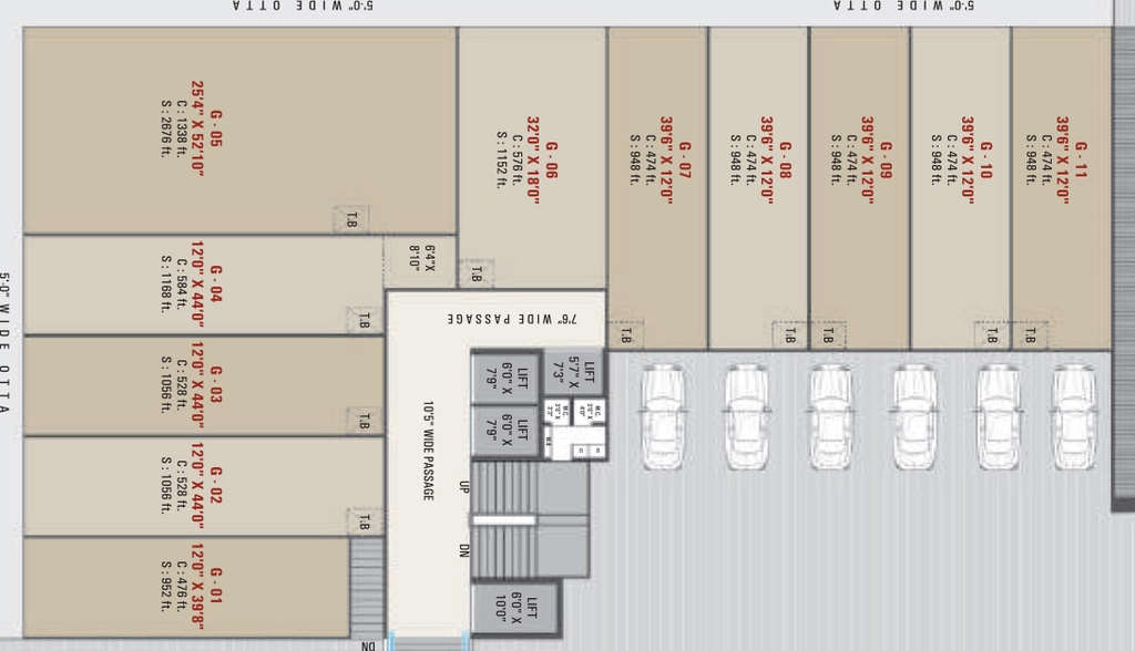 Floor Plan of Hare Vedant Square in Katargam, Surat - Image 357646