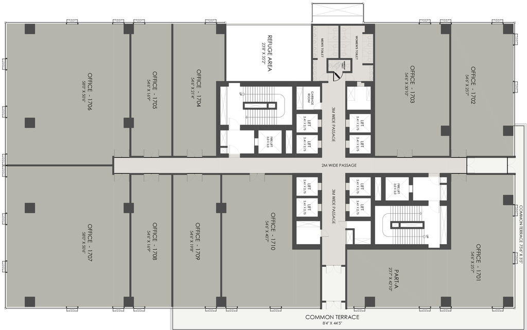 Floor Plan of Shilp Twin Tower in Gift City, Gandhinagar - Image 309696