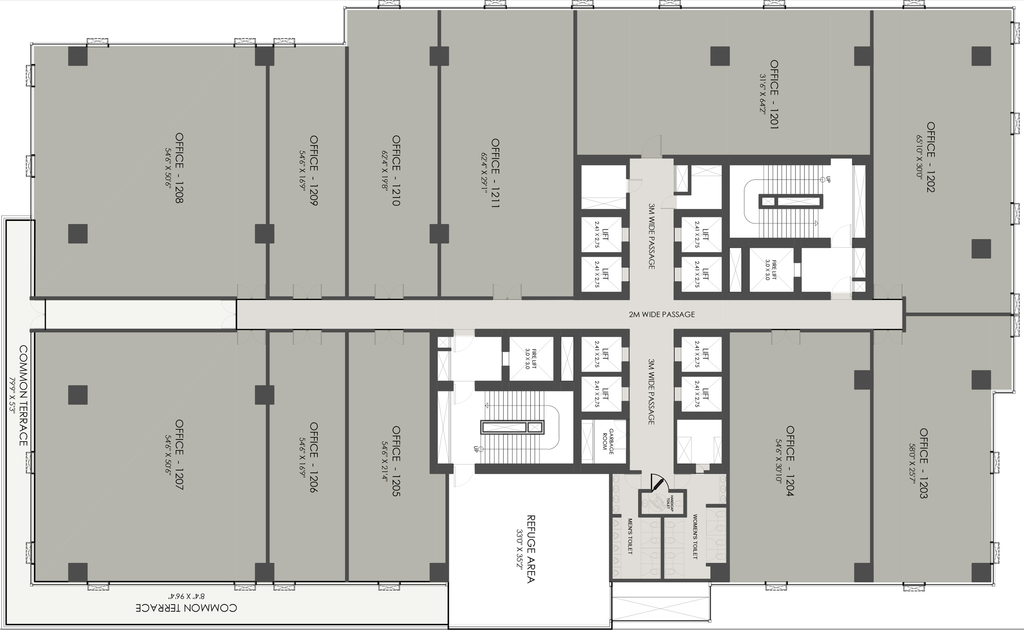 Floor Plan of Shilp Twin Tower in Gift City, Gandhinagar - Image 309693
