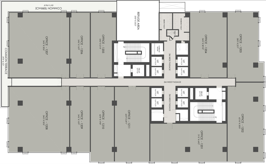 Floor Plan of Shilp Twin Tower in Gift City, Gandhinagar - Image 309699