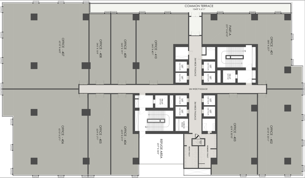 Floor Plan of Shilp Twin Tower in Gift City, Gandhinagar - Image 309694