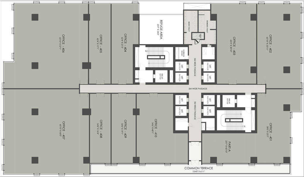 Floor Plan of Shilp Twin Tower in Gift City, Gandhinagar - Image 309695