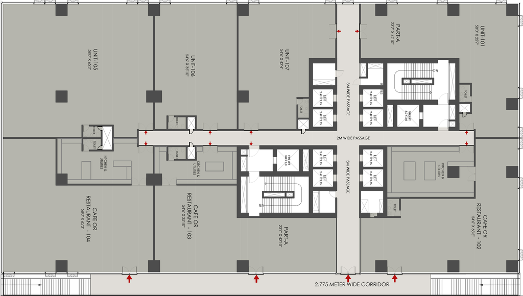 Floor Plan of Shilp Twin Tower in Gift City, Gandhinagar - Image 309697