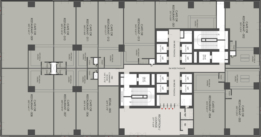 Floor Plan of Shilp Twin Tower in Gift City, Gandhinagar - Image 309700