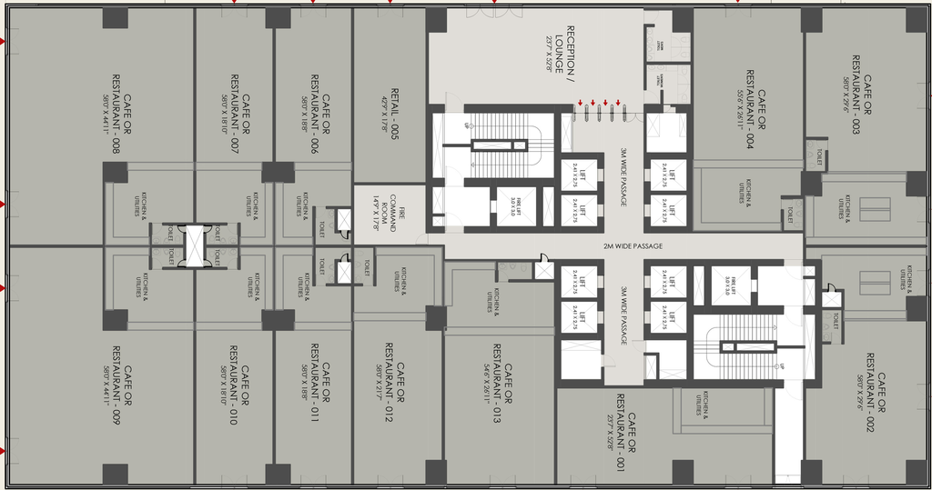 Floor Plan of Shilp Twin Tower in Gift City, Gandhinagar - Image 309698