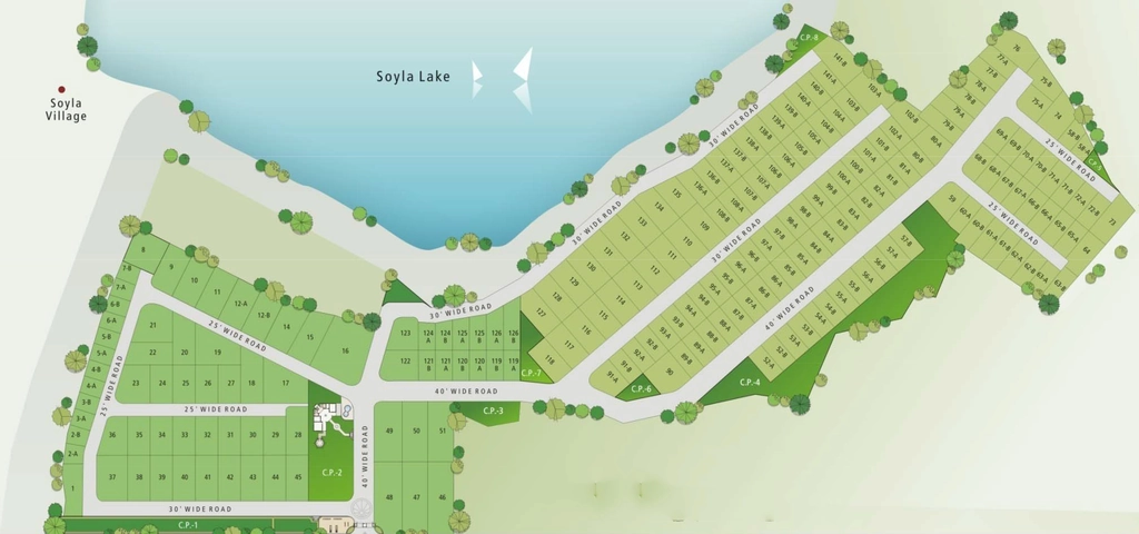 Master Plan of Bhagirath Lake City Plot in Sanand, Ahmedabad - Image 361317