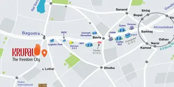 Location of Narayan Krupal The Freedom City - Image 361463