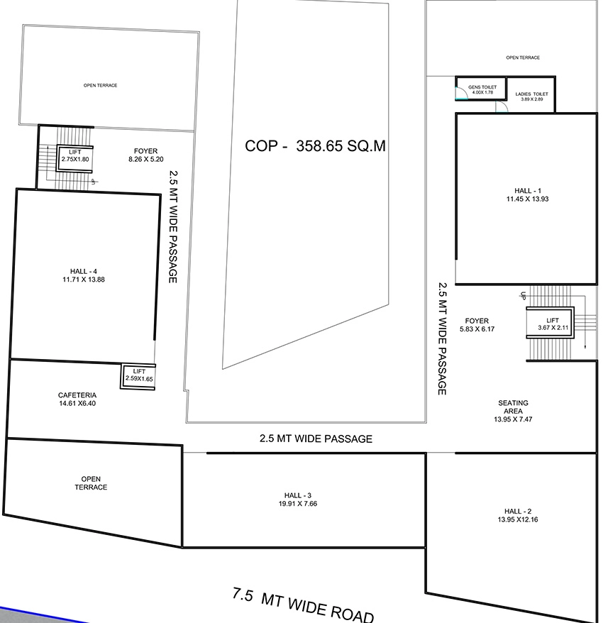 Floor Plan of Bosky The Empire in Kudasan, Gandhinagar - Image 328389