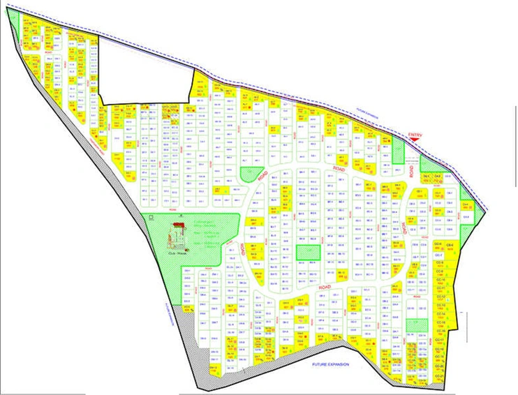 Master Plan of Bakeri Serenity Meadows in Sanand, Ahmedabad - Image 276573