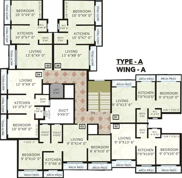 Floor Plan of Mahavir Kanti Atharva in Saphale West, Palghar - Image 19648