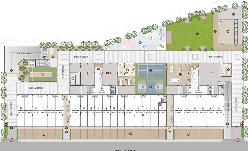 Master Plan of Terranova Building in Gota, Ahmedabad - Image 324631