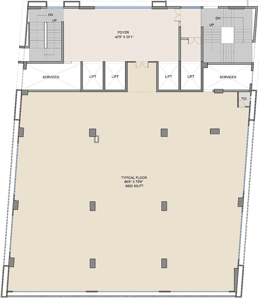 Floor Plan of Adani Medico House in Vaishnodevi Circle, Ahmedabad - Image 326347