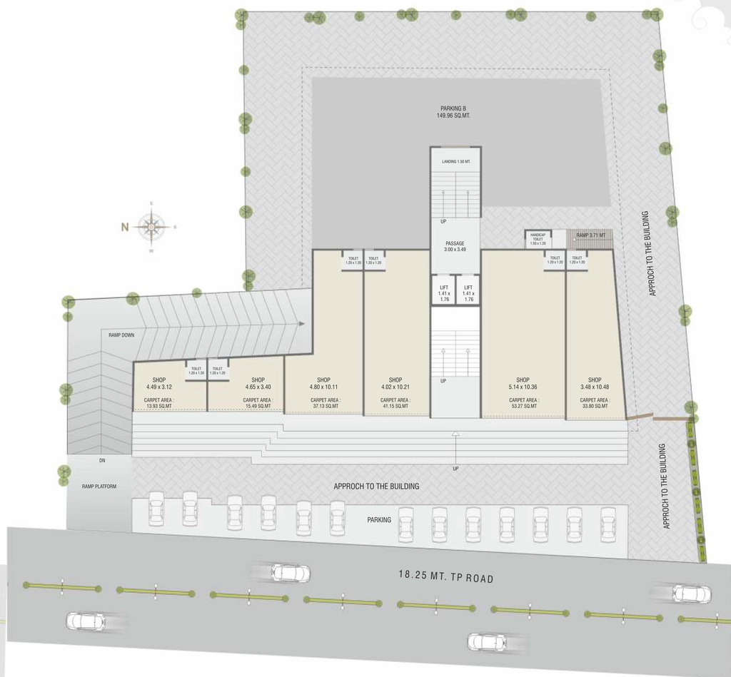 Master Plan of Commercial Om Madhav Bliss in Akota, Vadodara - Image 363879