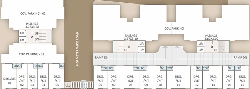 Floor Plan of Commercial Darshanam Crest in Tarsali, Vadodara - Image 355200